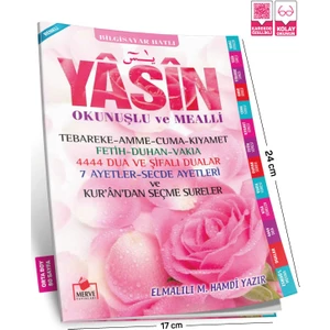Yasin Okunuşlu ve Mealli Orta Boy Bilgisayar Hatlı Pembe