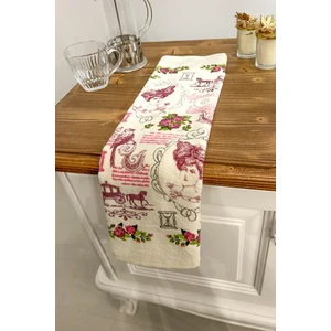 Cnr Garden 2'li Baskılı %100 Pamuk 30X50 cm El Yüz Mutfak Havlusu Yumuşak Desenli Su Emici Havlu