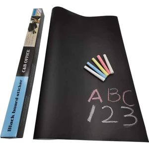 Roco Paper Co. Roco Paper Çıkarılabilir Kara Tahta Blackboard Sticker Duvar Çıkartması 45X200CM