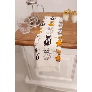 Cnr Garden 2'li Saçaklı Baskılı %100 Pamuk 40X60 cm El Yüz Mutfak Havlusu Yumuşak Desenli Su Emici Havlu