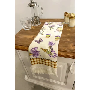 Cnr Garden 2'li Saçaklı Baskılı %100 Pamuk 40X60 cm El Yüz Mutfak Havlusu Yumuşak Desenli Su Emici Havlu