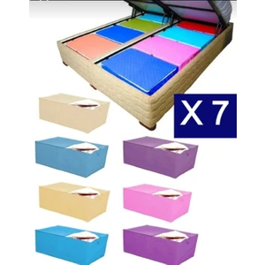 Taşkın Home 7 Adet Hurç Çekyat Baza Altı Hurcu 62 x 37 x 24  cm  Yastık Yorgan Kıyafet Düzenleme Eşya Taşıma7