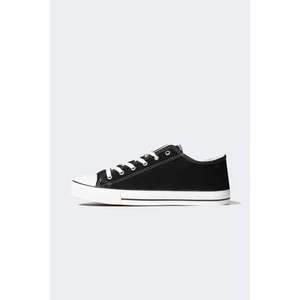 Erkek Düz Taban Bağcıklı Keten Sneaker A7524AXNS
