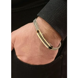 Gns Aksesuar 319L Çelik Erkek Bileklik Balıksırtı Kordon Silver Renk Atmaz Kararmaz 22 cm