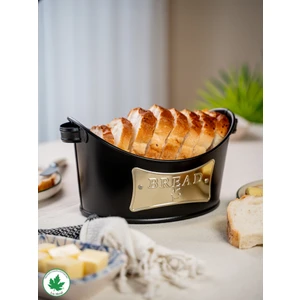 Metal Kulplu Kayık Ekmeklik, Gondol Ekmeklik, Ekmek Sepeti, Sunumluk (Bread Plakalı) LN1205