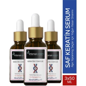 Intense Keratin Saf Keratin Serum 50 ml x 3 - Patentli Formül Pure Keratin Complex Serum
