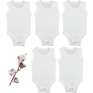 E Life Tasarım Bebek Basic Zıbın %100 Pamuk Penye Bisiklet Yaka 5 Li Atlet Body Zıbın 3 Yaş 4 Yaş 5 Yaş 6 Yaş