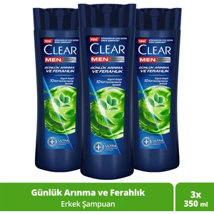 Men Kepeğe Karşı Etkili Şampuan Günlük Arınma ve Ferahlık 350 ml x3