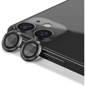 iPhone 12 Kamera Koruyucu Lens Alüminyum Alışımlı Cam (siyah)