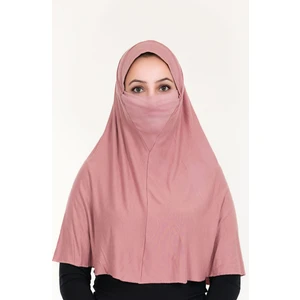 Peçeli Hazır Türban Pratik Şal Hijab Namaz Örtüsü