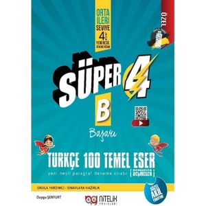 Nitelik Yayınları 4. Sınıf Yeni Nesil Süper Türkçe 100 Temel Eser