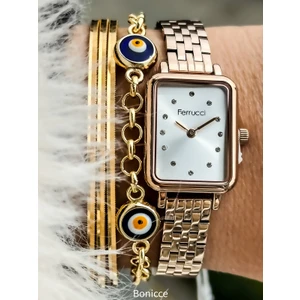 Ferucci Tasarım Kadın Kol Saati Bileklik Hediyeli