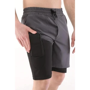Genius Store Erkek Running Hızlı Kuruma Micropoly Antrenman Halısaha Fitness Kısa Taytlı Outdoor Şort