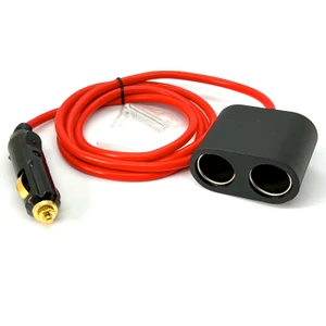Speeduf 1.5metre Çakmak Uzatma KABLOSU2LI 12V/24V Çakmak Çoklayıcı