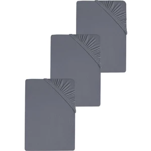 3 Adet Düz Pamuklu Tek Kişilik 100  x  200  cm  Lastikli Penye Çarşaf