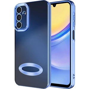 Case 4u Galaxy A15 Kılıf Kamera Korumalı Logo Gösteren Omega Kapak Sierra Mavi
