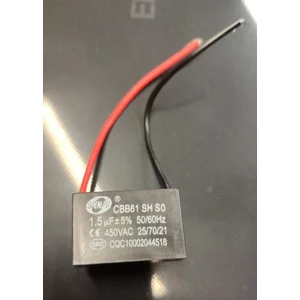 1.5 Mf 450 V Siyah Kablolu Kare Tip Kutupsuz Kondansatör