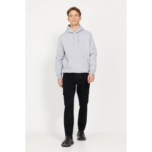 Altınyıldız Classics Erkek Siyah Ekstra Slim Fit Dar Kesim Kargo Cepli Pamuklu Esnek Pantolon