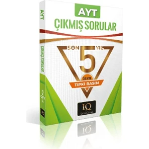 IQ Yayınları AYT Son 5 YIl Çıkmış Sorular