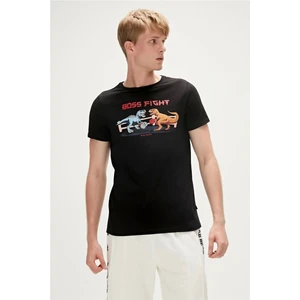 Bad Bear Boss 0 Yaka Erkek Tshirt Siyah