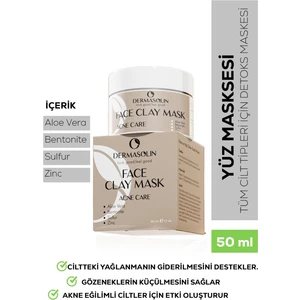 Face Clay Mask Cilt Onarıcı Yaşlanma Kaşıttı Detoks Yüz Maskesi 50 ml