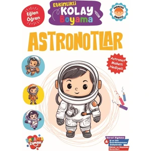 Etkinlikli Kolay Boyama – Astronotlar