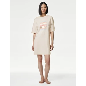 Marks & Spencer Cool Comfort™ Kısa Kollu Gecelik