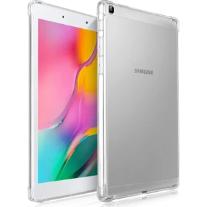 Samsung Galaxy Tab A 8.0 2019 Antishock Köşe Korumalı Şeffaf Shockproof Esnek Kılıf ve Ekran Koruyucu