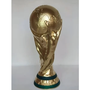3D Layer Craft Fifa Worldcup Fifa Dünya Kupası Biblo Altın 25 cm Katar Dünya Kupası