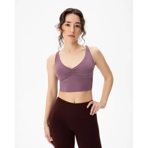 Ayma Active Li̇la EcoVero Viskoz, Ayarlanabilir Çapraz Askılı, Göğüs Pedli, V Yaka, Ön Büzgülü Askılı Büstiyer