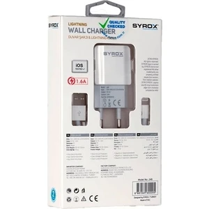 Umut Bilişim Teknolojileri - iPhone Lightning Adaptör+Seti Uyumlu 1.6 Mah Hızlı Şarj Cihazı SYX-J46