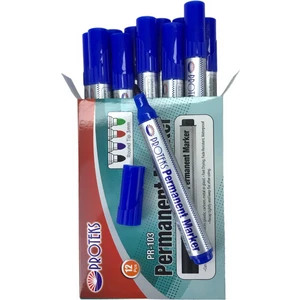 Protex Koli Kalemi Permanent Marker Mavi 12'li Paket