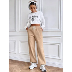 Kadın Kendinden Kıvırma Bol Eşofman