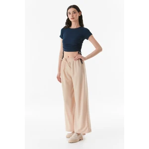 Beli Lastikli Wide Leg Pantolon