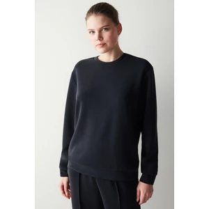 Modal Siyah Sweatshirt