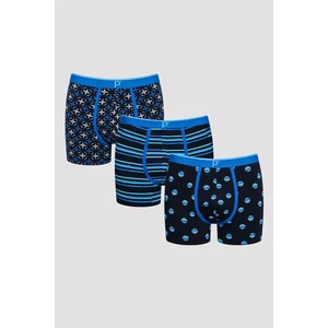 Erkek Design Çok Renkli 3lü Boxer