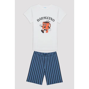 Erkek Çocuk Babyccino Çok Renkli Pijama Takımı