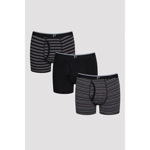 Thi Stripe Çok Renkli 3lü Boxer