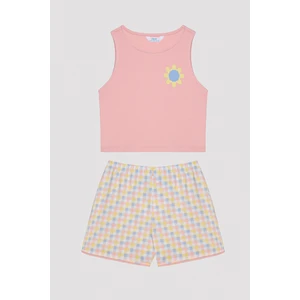 Kız Çocuk Cool Daisy Çok Renkli Pijama Takımı