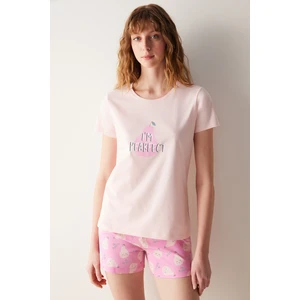 Pearfect Şortlu Pembe Pijama Takımı