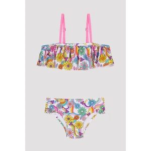 Kız Çocuk Wavy Bandeau Bikini Takımı