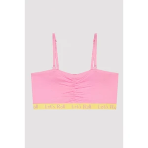 Pembe Kız Çocuk Pedli Kısa Atlet