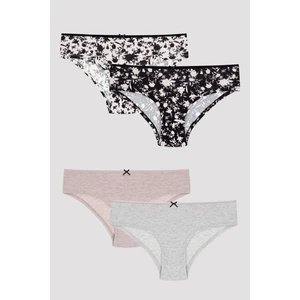 Dark Shadow Floral 5'li Çok Renkli Hipster Külot