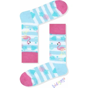 Flamingo Ananas Desenli Unisex Kolej Çorap