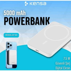 KP-84 Magsafe Uyumlu 5000 Mah Powerbank