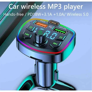 Araç Bluetooth Fm Transmitter Mp3 ve Şarj