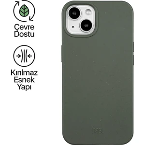 Apple iPhone 15 Telefon Kılıfı Eco Yeşil