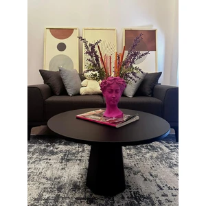 Kupp Design Lilyum Mantar Orta Sehpa Siyah