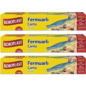 Fermuarlı Çanta Büyük Boy 10 Lu 27 x 28 cm x 3 Paket