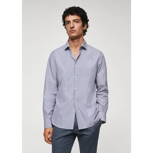 Mango Man Slim Fit Çizgili Pamuklu Gömlek